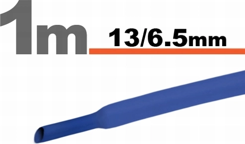 Blauwe krimpkous 13 / 6,5 mm