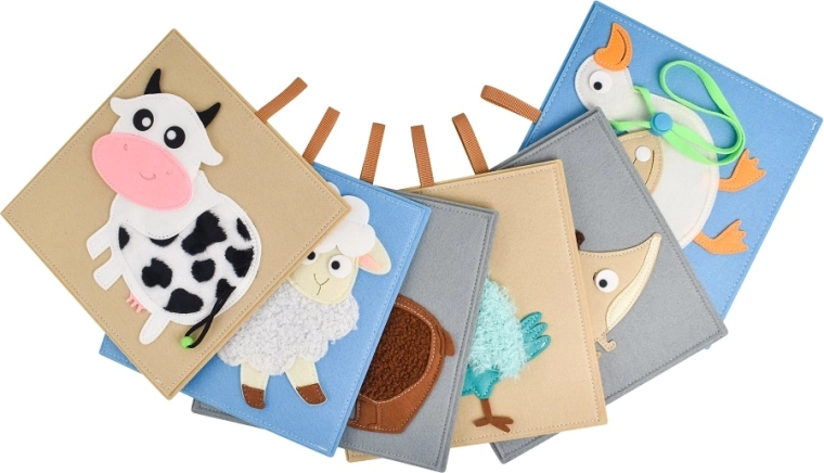 6 dieren, 6 verschillende texturen