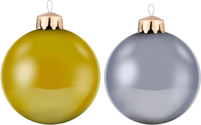 Opblaasbare kerstballen, 45 cm - 2 stuks