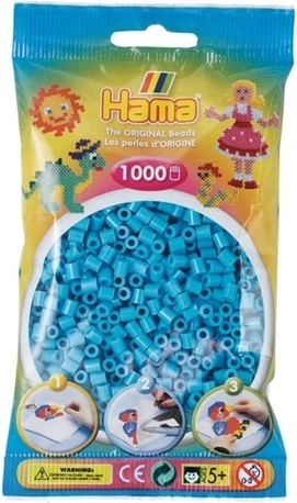 Hama Midi strijkkralen 1000 stuks blauw