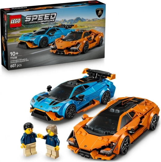LEGO Speed Champions Lamborghini Revuelto en Huracán STO – dubbele set raceauto’s