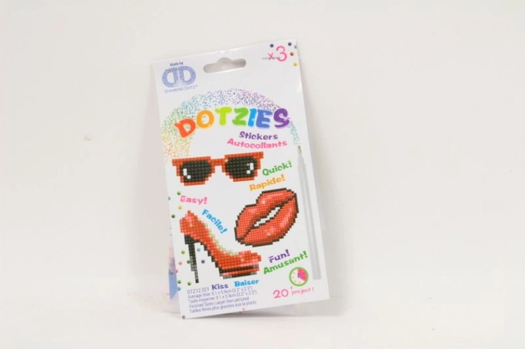 Diamond Dotz Kiss set stickers voor diamond painting (3 stuks)