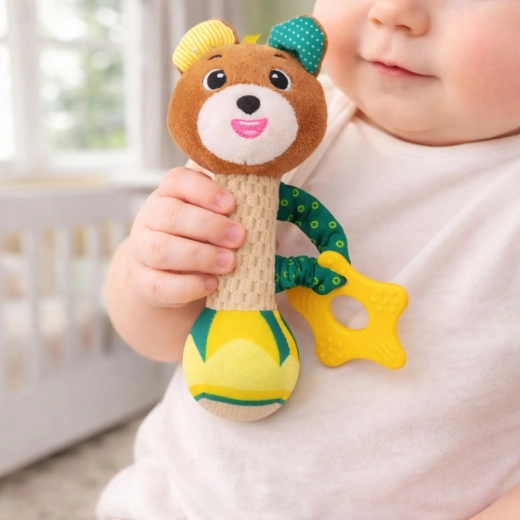 Zachte geluiden die de baby kalmeren en interesseren