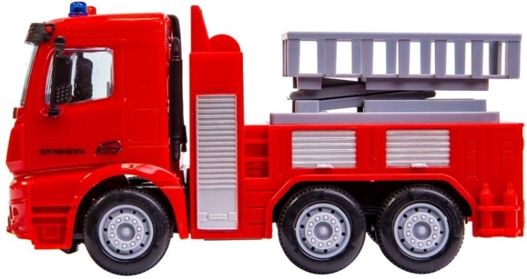 Gedetailleerde brandweerwagen voor kinderspel