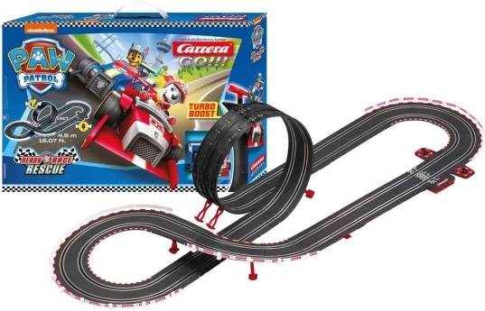 Carrera GO racebaan Paw Patrol 4,9 m met looping en ronde­teller