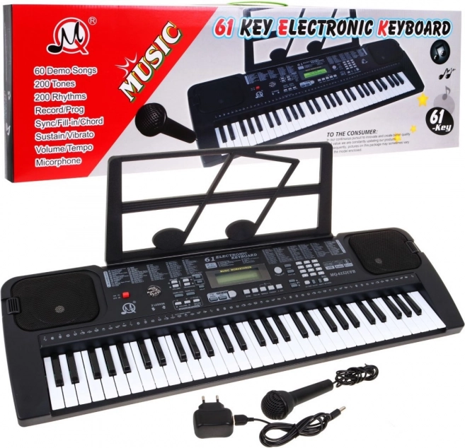 Elektronisch keyboard met microfoon voor kinderen 5+ MP3 Metronoom Radio USB