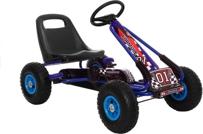 Trapkart A-15 met opblaasbare wielen – Blauw