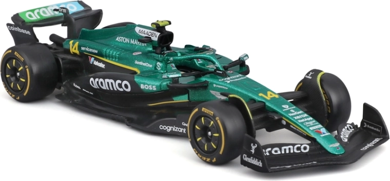 Realistische details van de F1-wagen