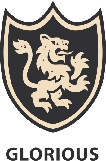 Opvallend schild met een leeuw