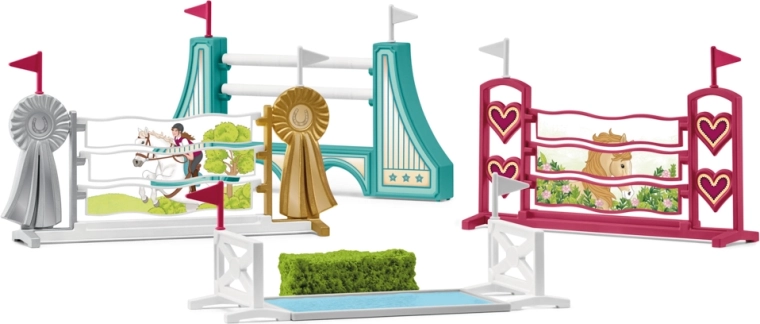 Schleich HORSE CLUB accessoires voor een springparcours