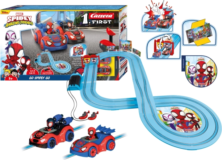 Carrera First racebaan Spidey – Go Spidey Go! 2,9 m