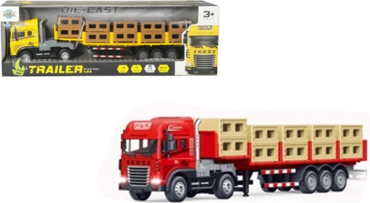 Metalen vrachtwagen met licht en geluid