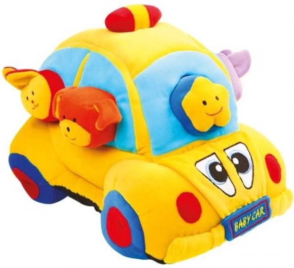 Small Foot textielen auto met insteekvormen