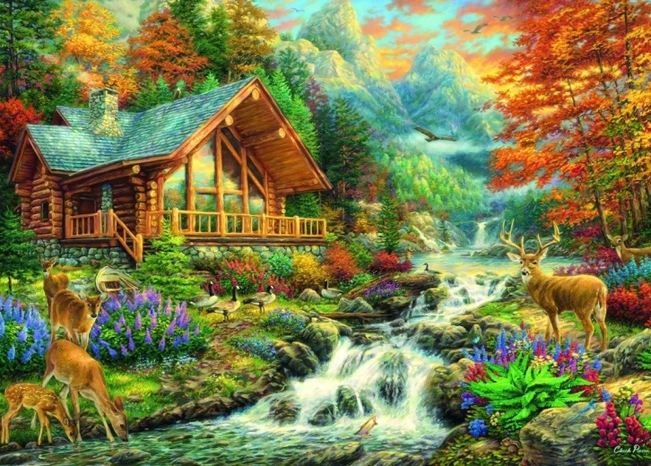 Bluebird puzzel Alpenrust 500 stukjes