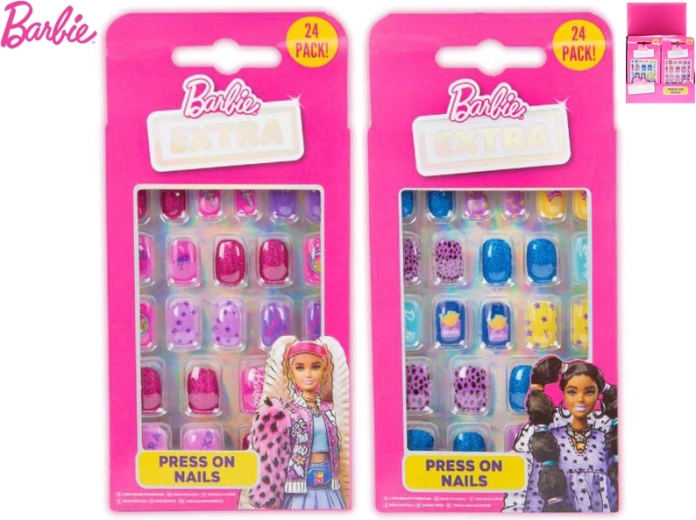 Set plaknagels BARBIE voor kinderen