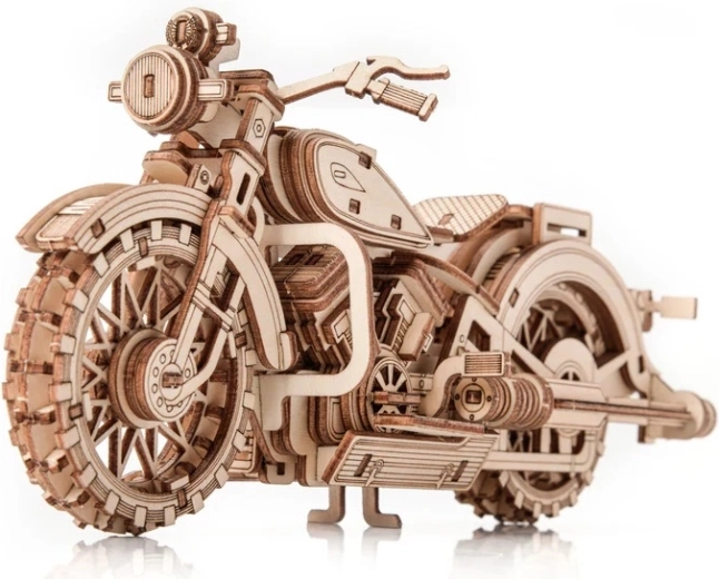 Little Story 3D houten bouwpakket motorfiets Comanche