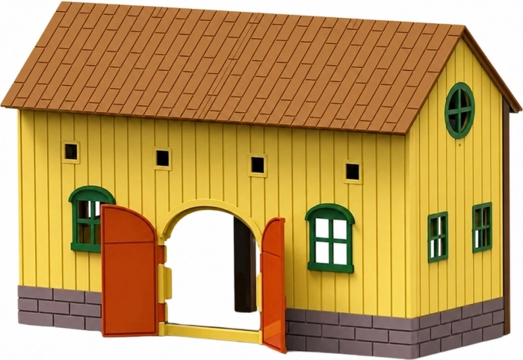 Stal met openslaande deuren voor realistisch spel