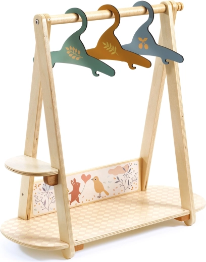 Djeco Pomea kledinghanger voor poppenkleding