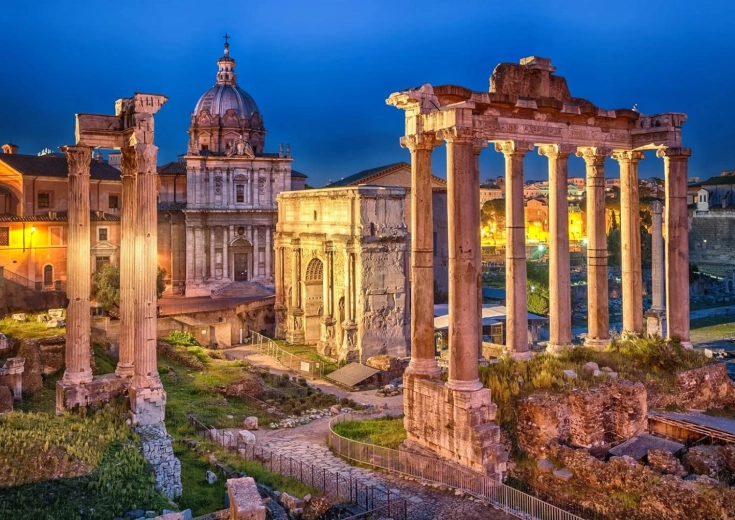 Schilderen op nummer Forum Romanum 40 × 50 cm