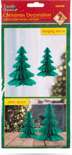 Set van twee kerstbomen