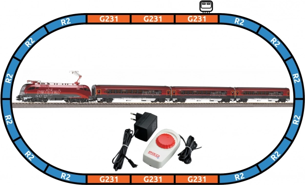 Piko startset personen­trein RAILJET ÖBB Taurus H0