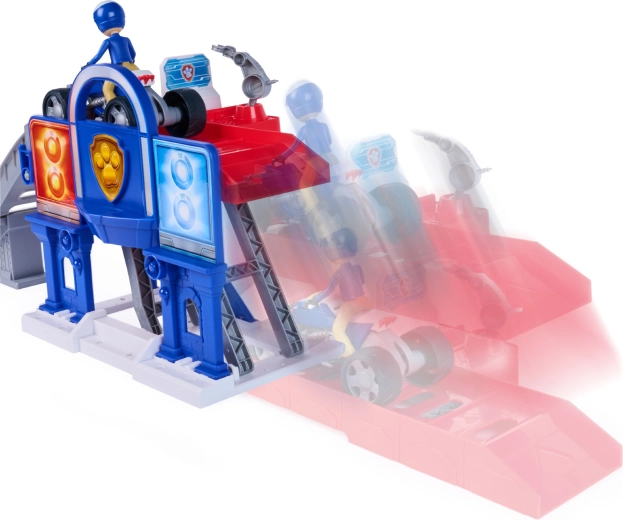 Actie-afdaling via de helling