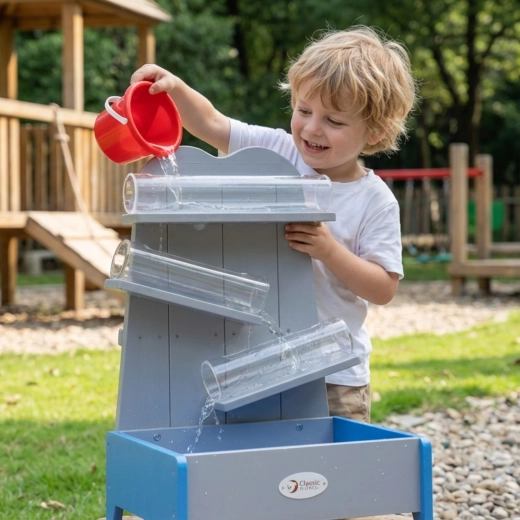 Gesloten watercircuit met opvangreservoir