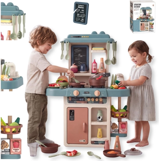Kinderkeuken TinyMini Ocean met effecten, 55 onderdelen