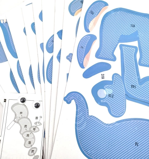 Eenvoudig monteren dankzij genummerde onderdelen