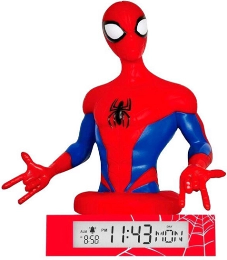 3D Spider-Man-lamp met wekker