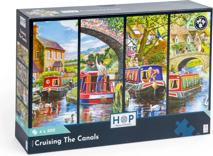 HOP Puzzel Vaartocht door kanalen 4x500 stukjes