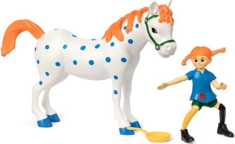 Pippi, paard Alfonso en koekenpan in één set
