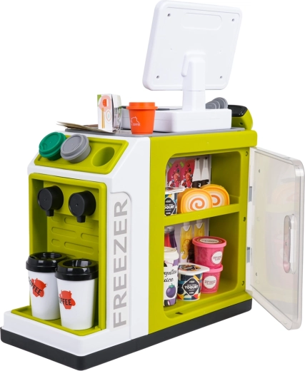 Koffiemachine en vriezer voor nog meer speelplezier
