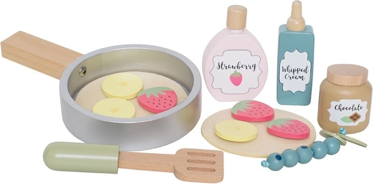 Jabadabado pannenkoeken – houten kinderspeelset om mee te spelen