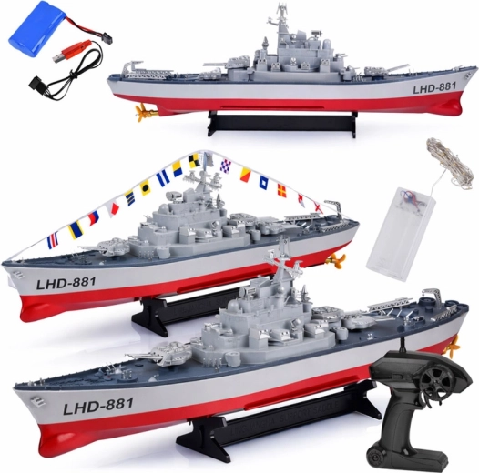 Op afstand bestuurbaar slagschip LHD-881 op schaal 1:390