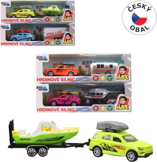 Auto met aanhanger 19 cm