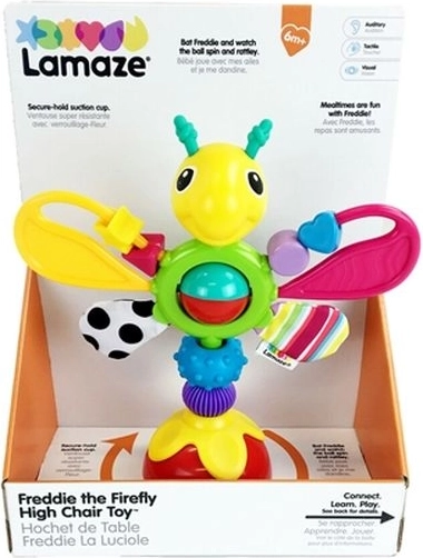Lamaze speelgoed voor de kinderstoel Freddie