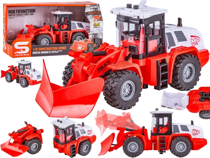 Multifunctionele sneeuwploeg (tractor) 1:16 met licht en geluid - 1 stuk