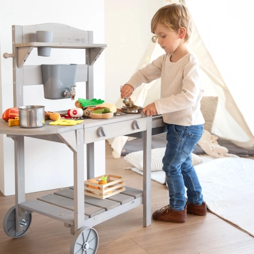 Mobiele keuken om overal mee te spelen