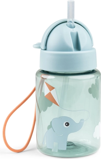 Drinkfles met rietje en morsbestendig deksel
