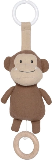 Jabadabado muzikale stoffen knuffel aapje