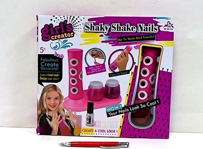Manicureset voor kinderen met glitter en shaker