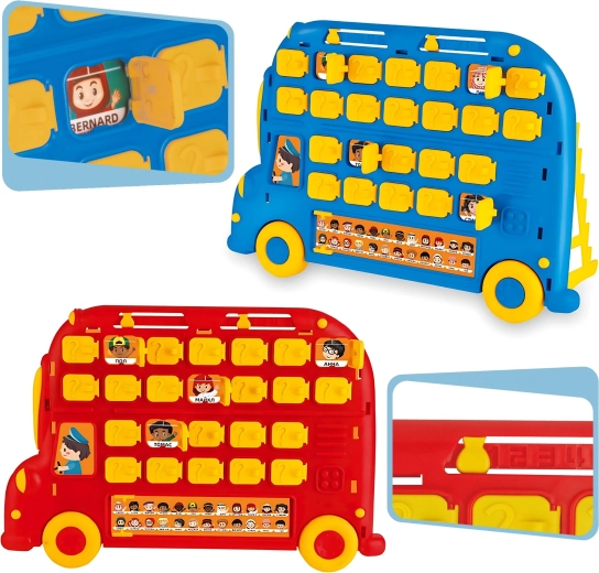 Originele speelborden in de vorm van een bus