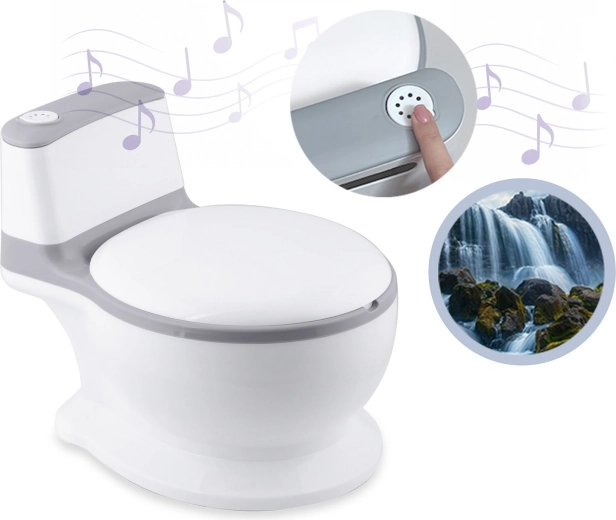 Doorspoelgeluid zoals bij een echte wc
