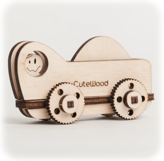 CuteWood houten 3D-puzzel vrachtwagen
