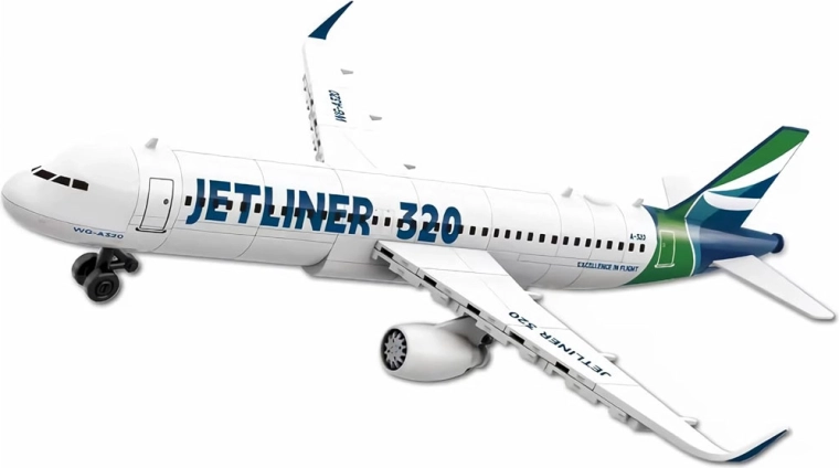 Realistisch model van een passagiersvliegtuig