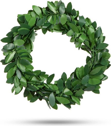 Donkergroene kerstguirlande 2,5 m