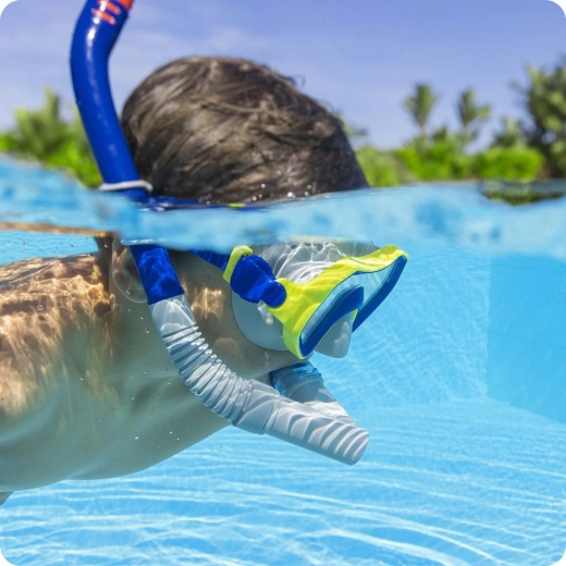 Ergonomische snorkel met waterbescherming