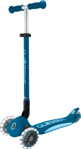 Globber Elite Lights kinderdriewielstep met LED-wieltjes, donkerblauw
