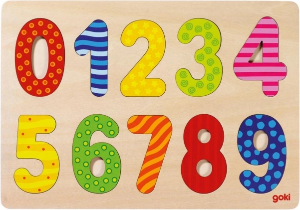 Puzzel met cijfers 0-9